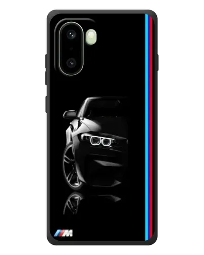 Чехол для OnePlus 15R с картинкой «Силуэт BMW в темноте»