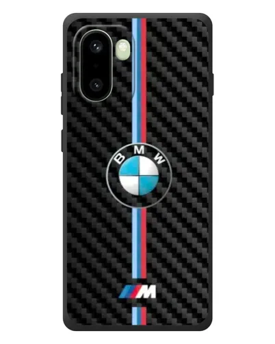 Чехол для OnePlus 15R с картинкой «Эмблема BMW и карбон»