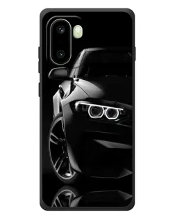 Чехол для OnePlus 15R с картинкой «Черная BMW — профиль»