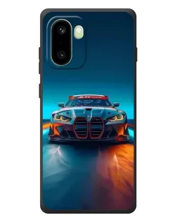 Чехол для OnePlus 15R с картинкой «BMW — огни неона»