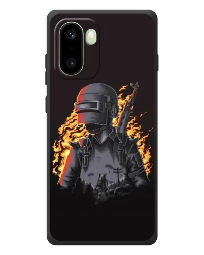 Чехол для OnePlus 15R с картинкой «PUBG — огненный силуэт» Чехол для OnePlus 15R с картинкой «PUBG — огненный силуэт»