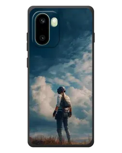 Чехол для OnePlus 15R с картинкой «Герой PUBG на скале»