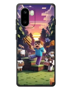 Чехол для OnePlus 15R с картинкой «Стив на ферме» Чехол для OnePlus 15R с картинкой «Стив на ферме»
