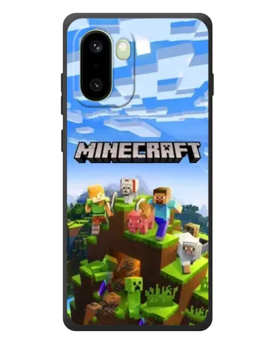 Чехол для OnePlus 15R с картинкой «Minecraft классический мир»