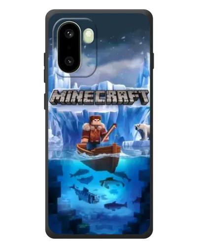 Чехол для OnePlus 15R с картинкой «Minecraft ледяной мир»