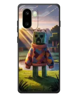 Чехол для OnePlus 15R с картинкой «Крипер в свитере»
