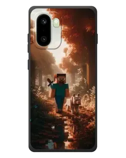 Чехол для OnePlus 15R с картинкой «Стив в лесу»