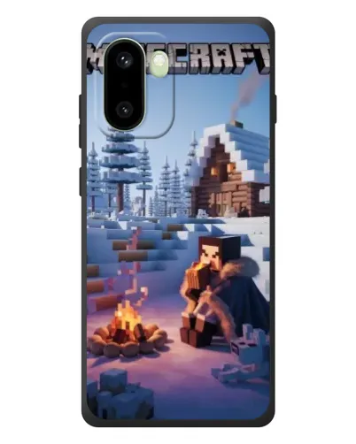 Чехол для OnePlus 15R с картинкой «Зимний Minecraft»