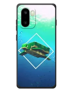 Чехол для OnePlus 15R с картинкой «Черепаха Minecraft»