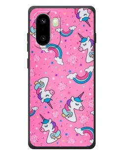 Чохол для OnePlus 15R з картинкою «Unicorn паттерн рожевий»