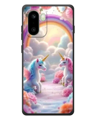 Чохол для OnePlus 15R з картинкою «Веселка і єдинороги»