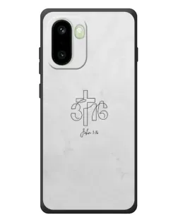 Чохол для OnePlus 15R з картинкою «Івана 3:16 Хрест»