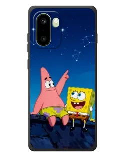 Чохол для OnePlus 15R з картинкою «Губка Боб та Патрік вночі»