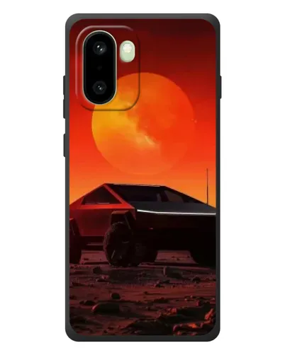 Чехол для OnePlus 15R с картинкой «Cybertruck на Марсе»