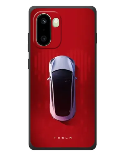 Чехол для OnePlus 15R с картинкой «Tesla Top View»