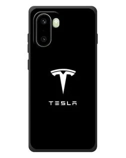 Чехол для OnePlus 15R с картинкой «Tesla White Logo»