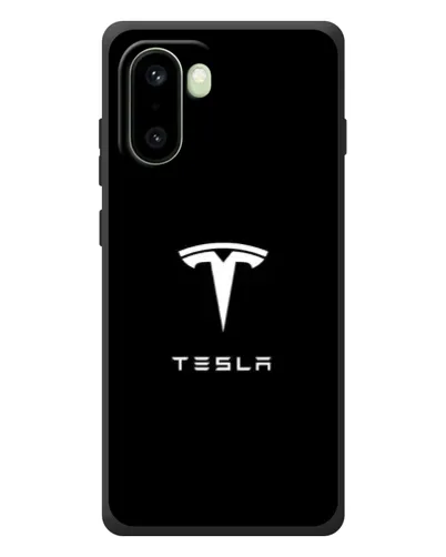Чехол для OnePlus 15R с картинкой «Tesla White Logo»