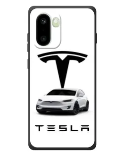 Чехол для OnePlus 15R с картинкой «Tesla White Style»