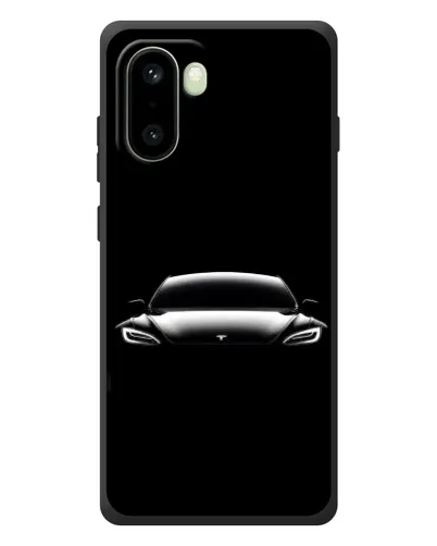 Чехол для OnePlus 15R с картинкой «Фары Tesla Night»