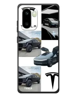 Чехол для OnePlus 15R с картинкой «Коллаж Cybertruck Tesla»