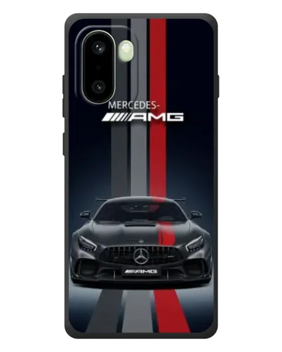 Чехол для OnePlus 15R с картинкой «Mercedes — белый карбон»