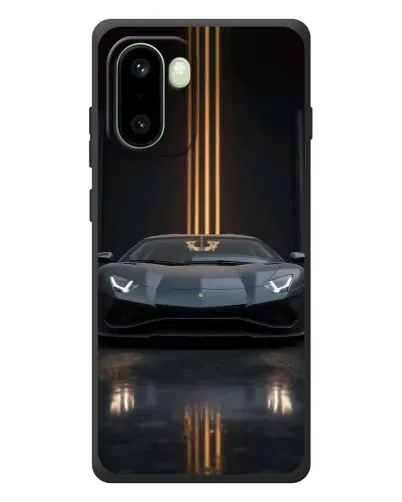 Чехол для OnePlus 15R с картинкой «Lamborghini золотые линии»