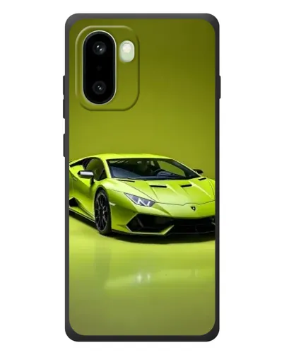 Чехол для OnePlus 15R с картинкой «Салатовый Lamborghini Huracan»