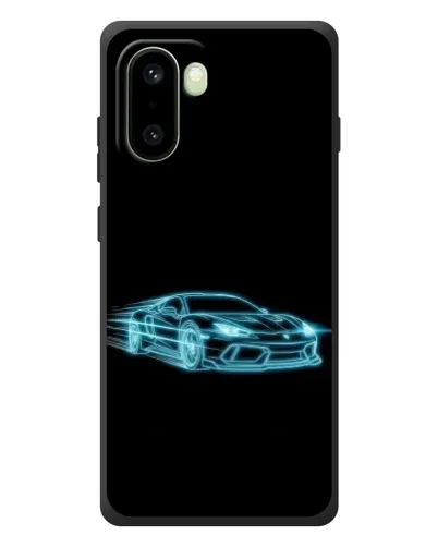 Чехол для OnePlus 15R с картинкой «Неоновый контур Lamborghini»