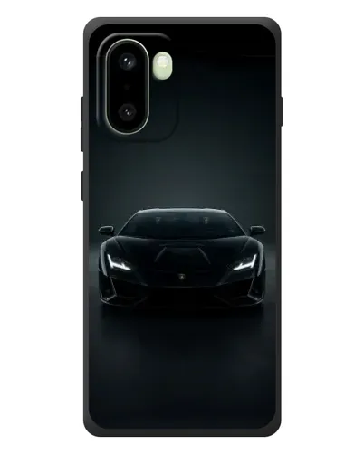 Чехол для OnePlus 15R с картинкой «Черный Lamborghini Aventador»