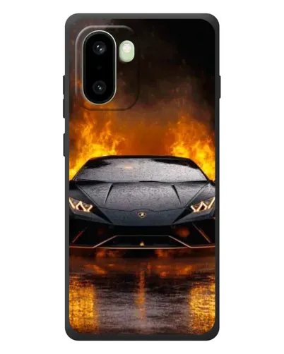 Чехол для OnePlus 15R с картинкой «Lamborghini в огне»