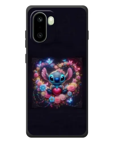 Чехол для OnePlus 15R с картинкой «Stitch в цветах»