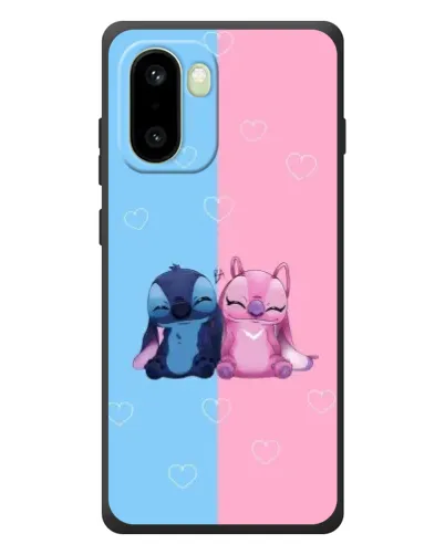 Чехол для OnePlus 15R с картинкой «Stitch и Angel Love»