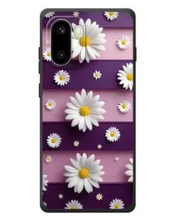 Чохол для OnePlus 15R з картинкою «Ромашки на фіолетовому»
