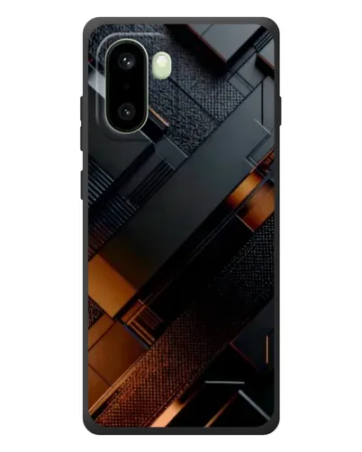 Чохол для OnePlus 15R з картинкою «Чорні геометричні блоки»