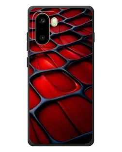 Чохол для OnePlus 15R з картинкою «Червона глянцева сітка»