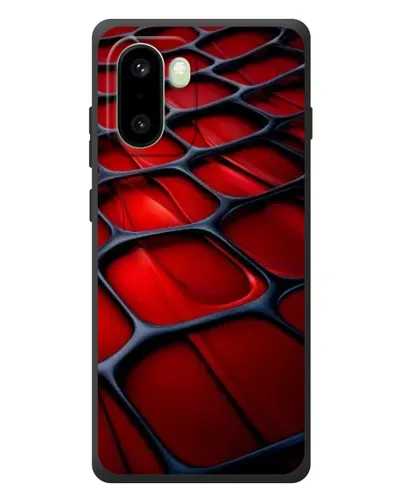 Чохол для OnePlus 15R з картинкою «Червона глянцева сітка»