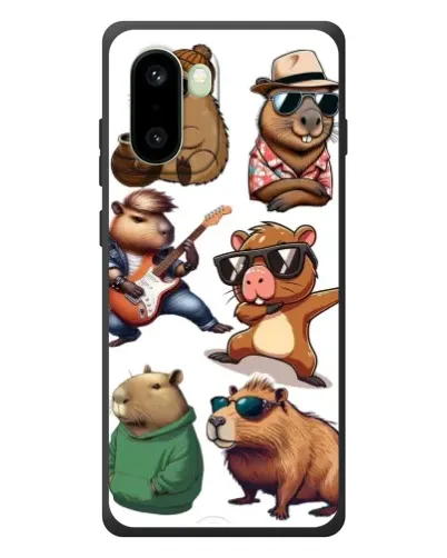 Чохол для OnePlus 15R з картинкою «Круті капібари музиканти» Чохол для OnePlus 15R з картинкою «Круті капібари музиканти»