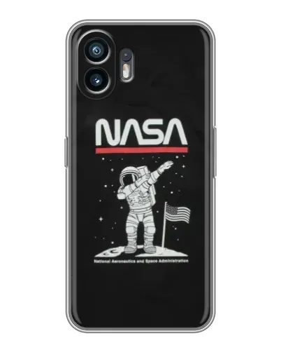 Чохол для OnePlus 15T з картинкою «NASA — крокуємо по Місяцю»