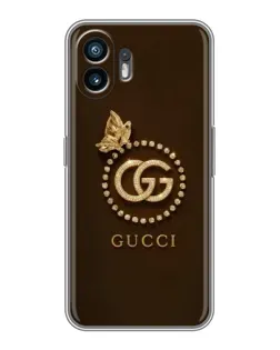 Чохол для OnePlus 15T з картинкою «Gucci — золотий метелик»