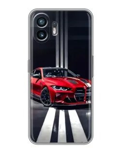 Чохол для OnePlus 15T з картинкою «Червона BMW на дорозі»