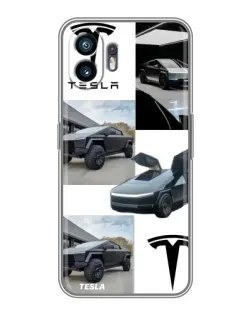 Чохол для OnePlus 15T з картинкою «Колаж Cybertruck Tesla»