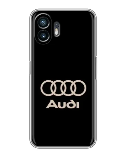 Чохол для OnePlus 15T з картинкою «Audi — золотий логотип»