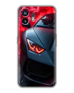 Чохол для OnePlus 15T з картинкою «Lamborghini червоне сяйво»