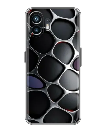 Чехол для OnePlus 15T с картинкой «Объемная темная решетка»