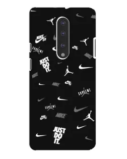 Чохол для OnePlus 7 Pro з картинкою «Nike Black Pattern»