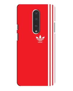 Чехол для OnePlus 7 Pro с картинкой «Красный минимализм Adidas»