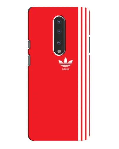 Чехол для OnePlus 7 Pro с картинкой «Красный минимализм Adidas»