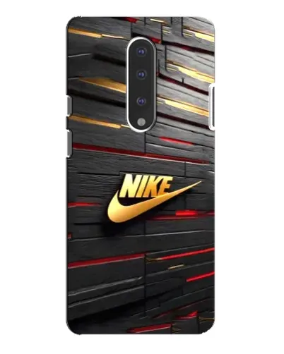 Чехол для OnePlus 7 Pro с картинкой «Золотой Nike на металле»