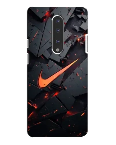 Чехол для OnePlus 7 Pro с картинкой «Nike — эффект разломов»