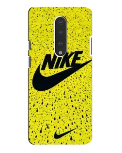 Чехол для OnePlus 7 Pro с картинкой «Желтый текстурный Nike»